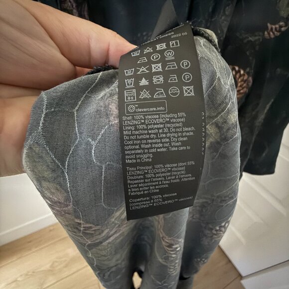 AllSaints Delana Tempest Wrap Maxi Dress Size 8 - Picture 4 of 15